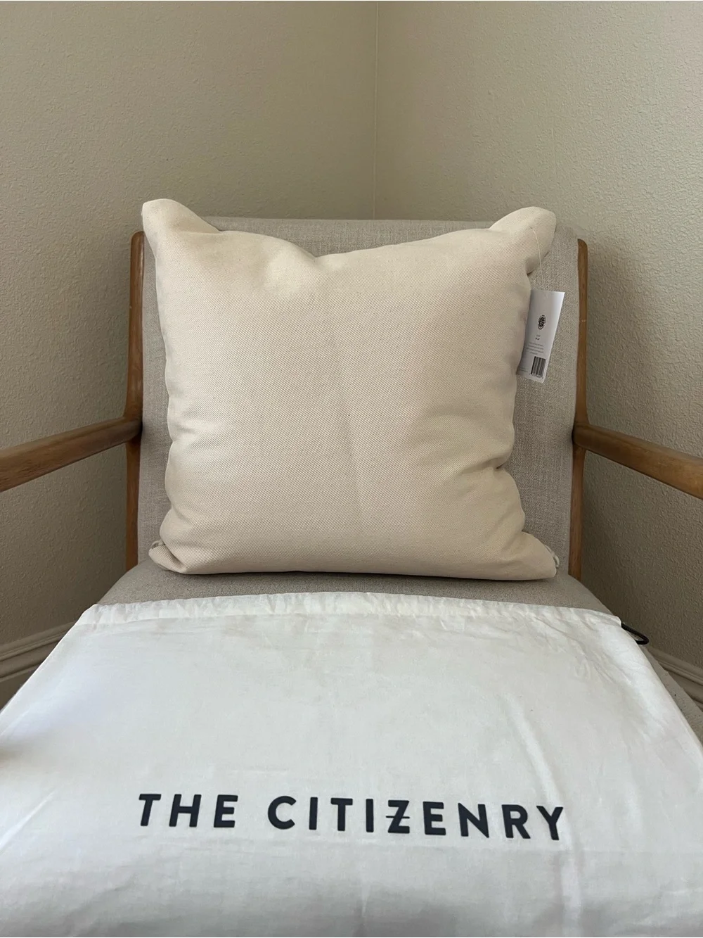 The Citizenry Aventura Sand Accent Pillow (18in x 18in)
